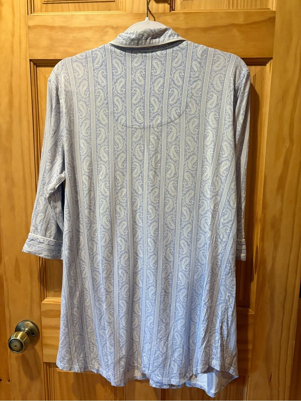 Lauren Ralph Lauren Blue and White Paisley Sleep Shirt women’s M